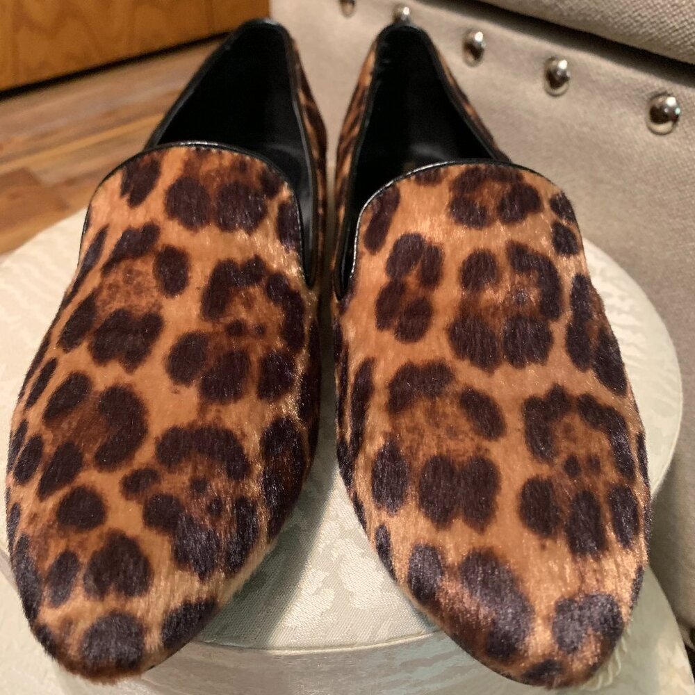 Nine West 9M Animal Print Loafer Flats